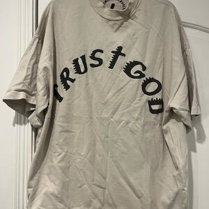Kanye Trust God Beige T-Shirt